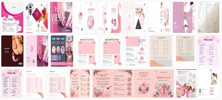 30-nail-menu-file-vector