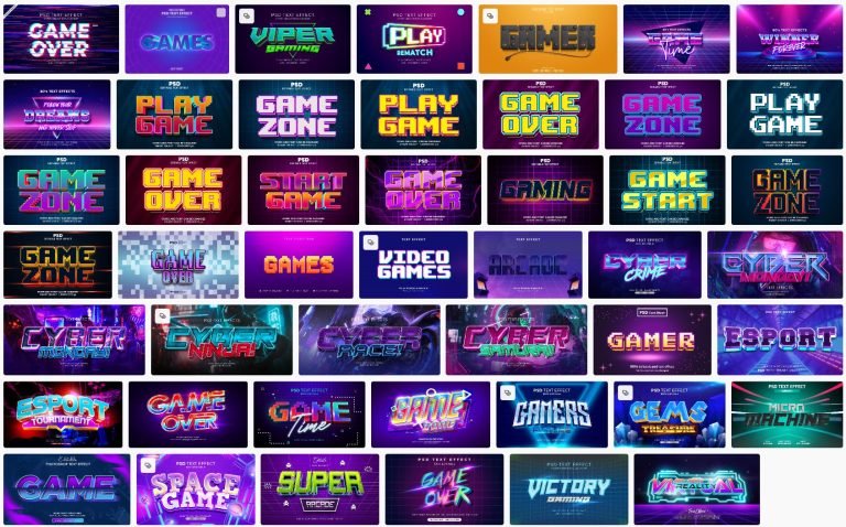 45-video-game-text-effect