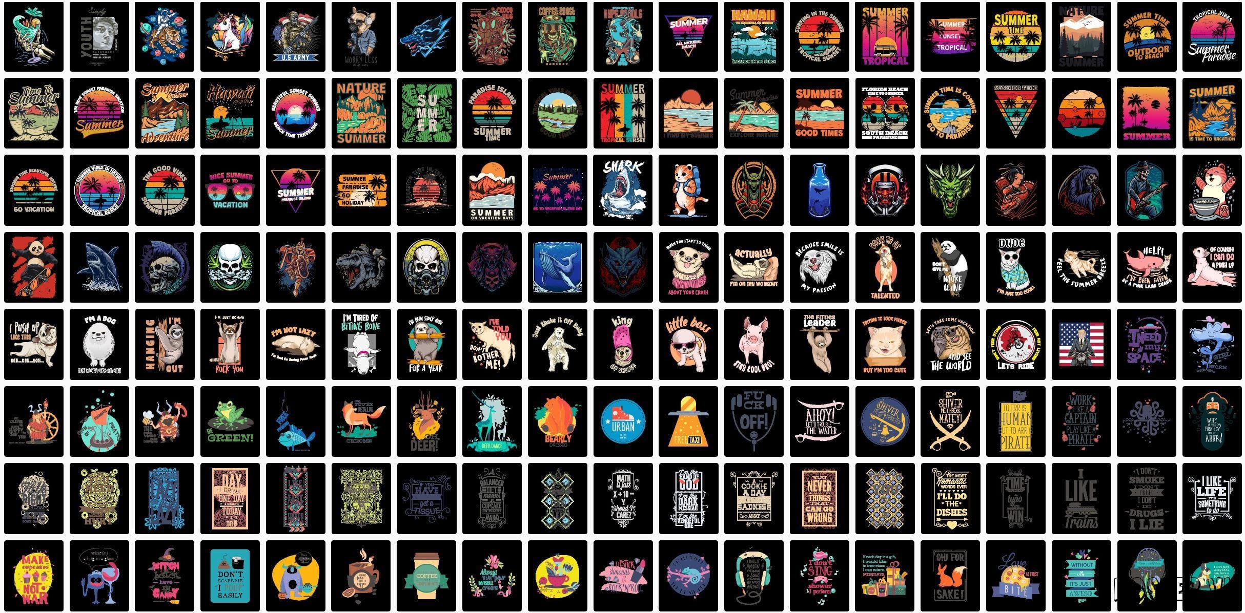 5000+ T-shirt Template