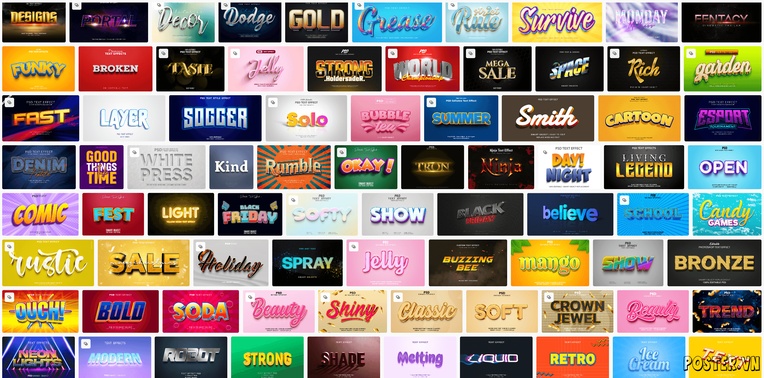 6000+ Text Effect file PSD (Part 12)