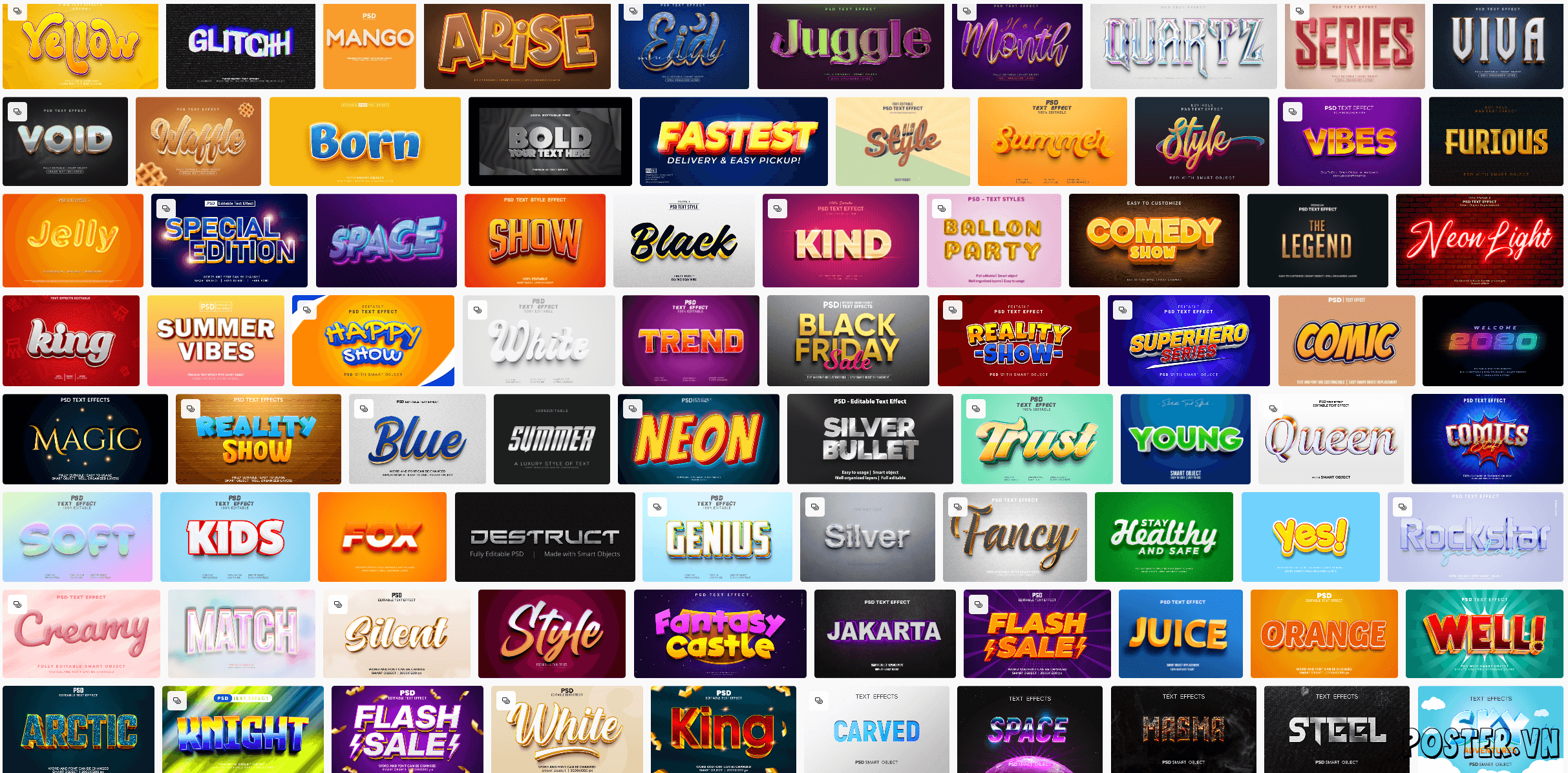 6000+ Text Effect file PSD (Part 14)