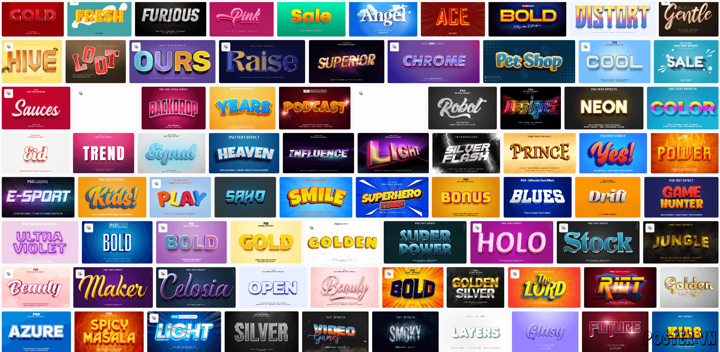 6000+ Text Effect file PSD (Part 15)