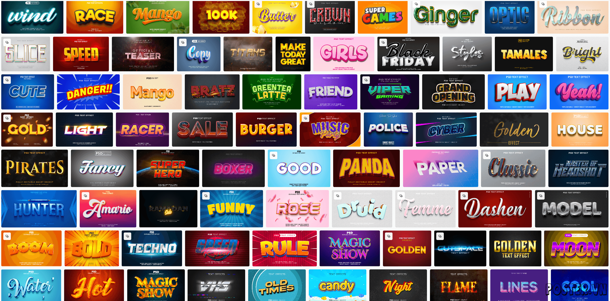 6000+ Text Effect file PSD (Part 17)