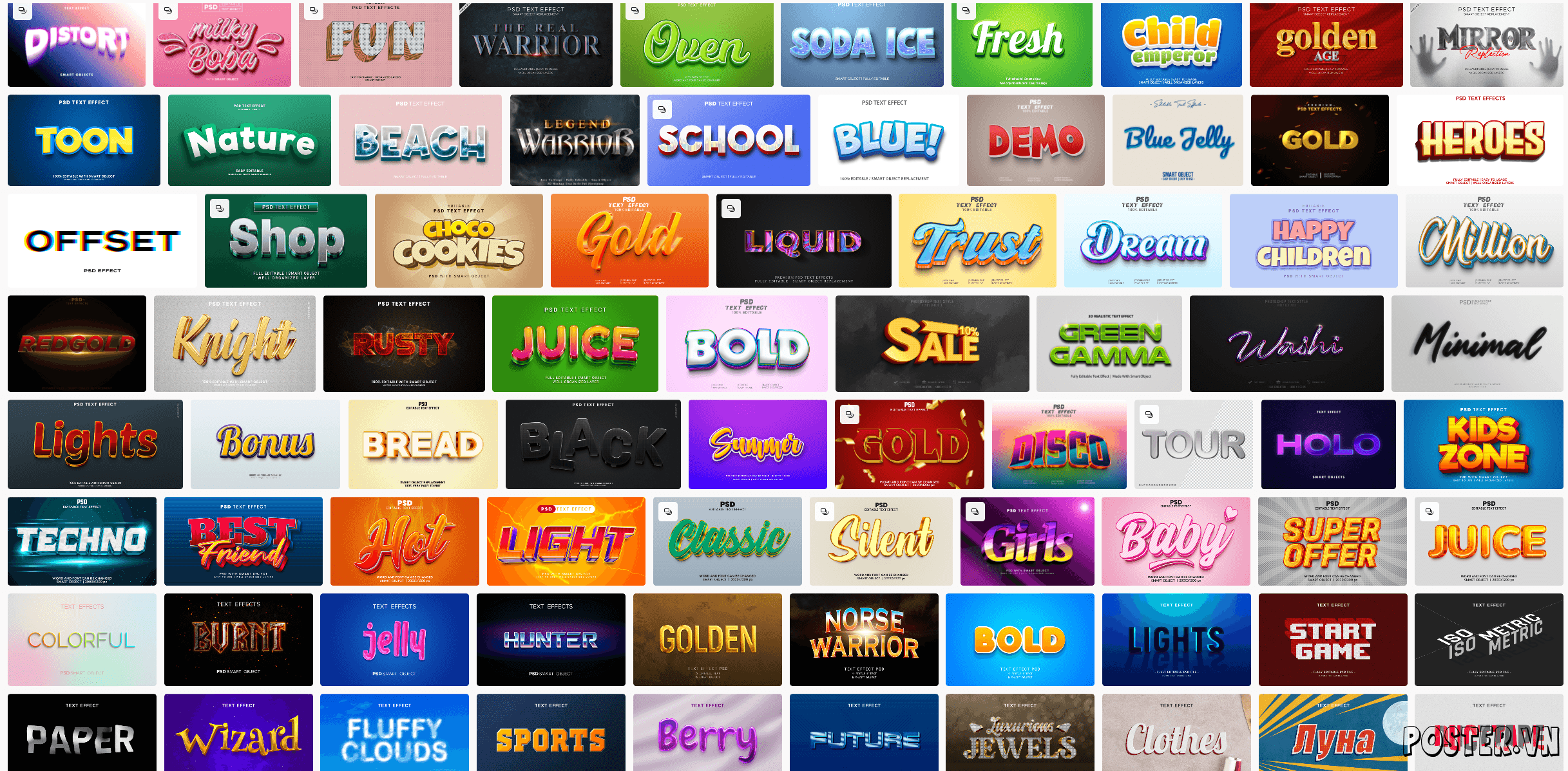 6000+ Text Effect file PSD (Part 20)