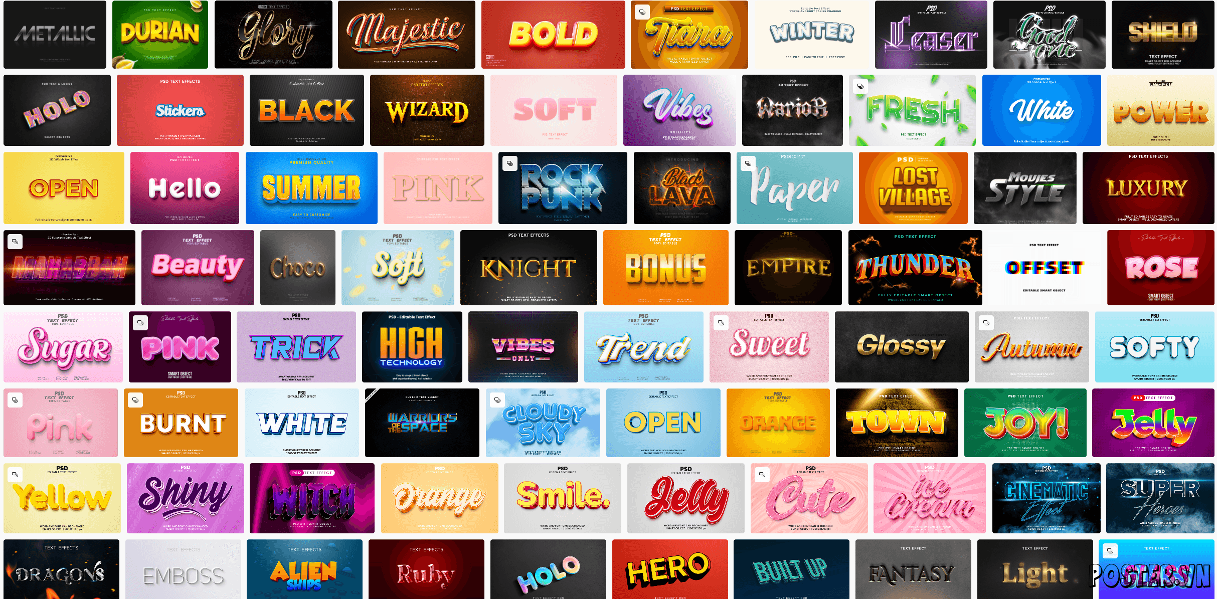 6000+ Text Effect file PSD (Part 25)