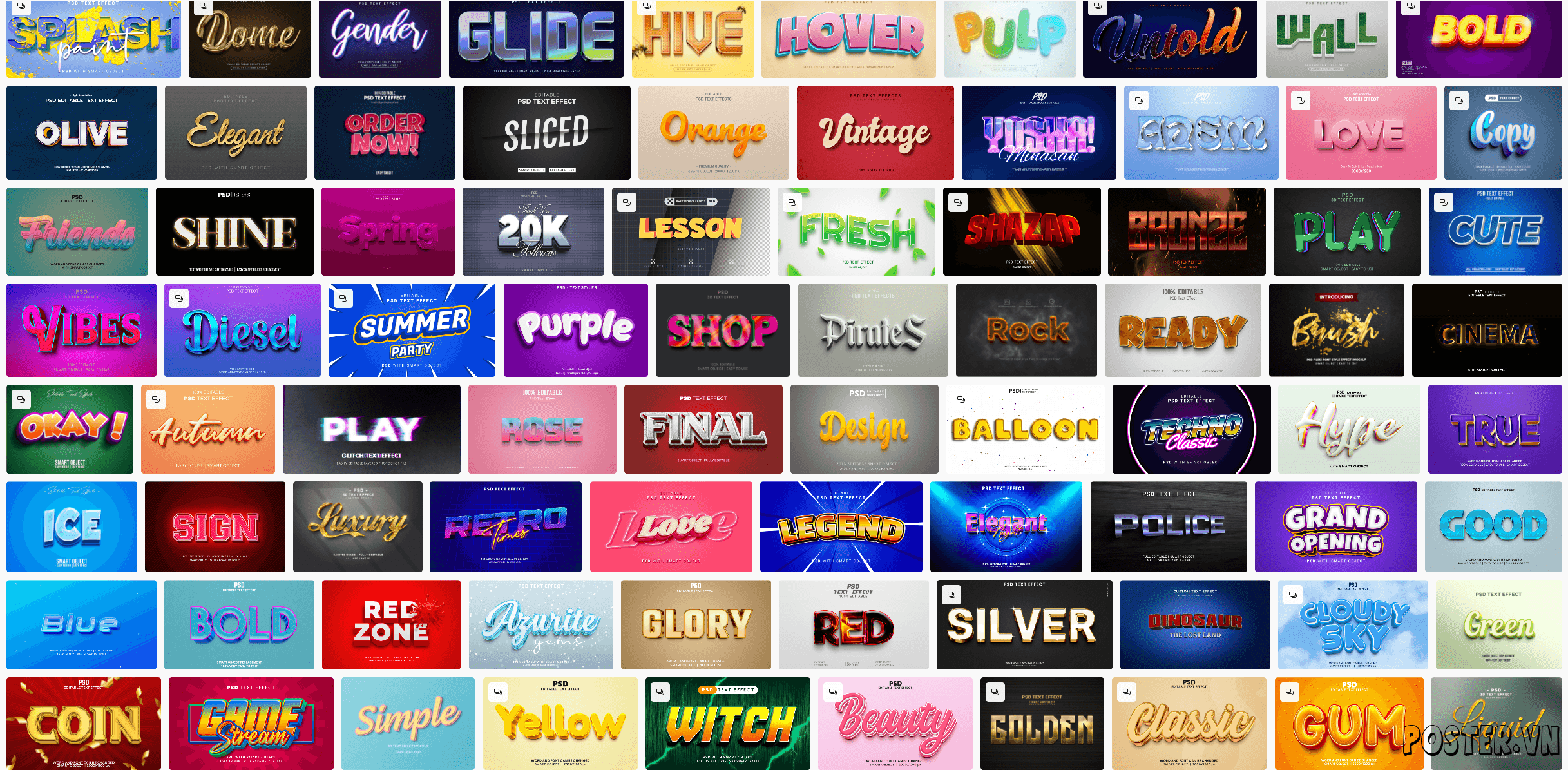 6000+ Text Effect file PSD (Part 26)