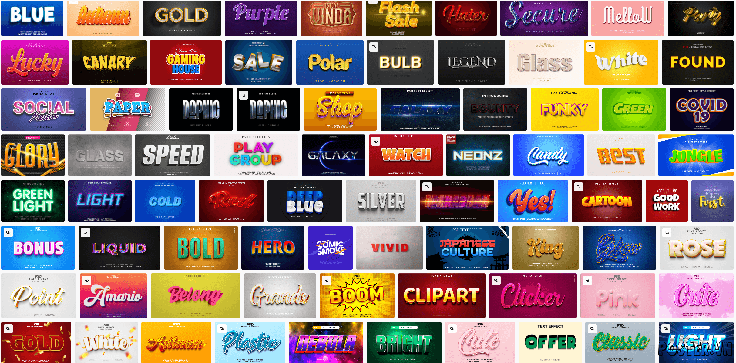 6000+ Text Effect file PSD (Part 27)