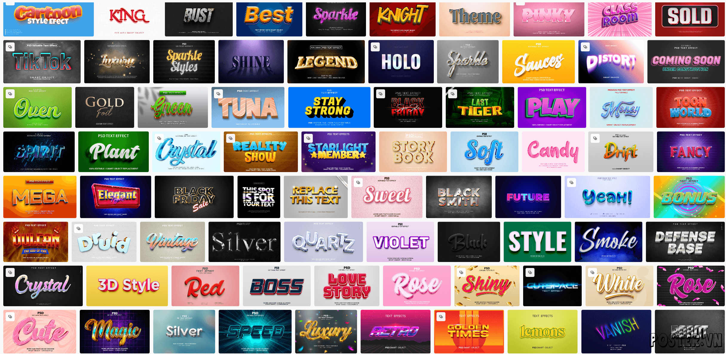 6000+ Text Effect file PSD (Part 30)