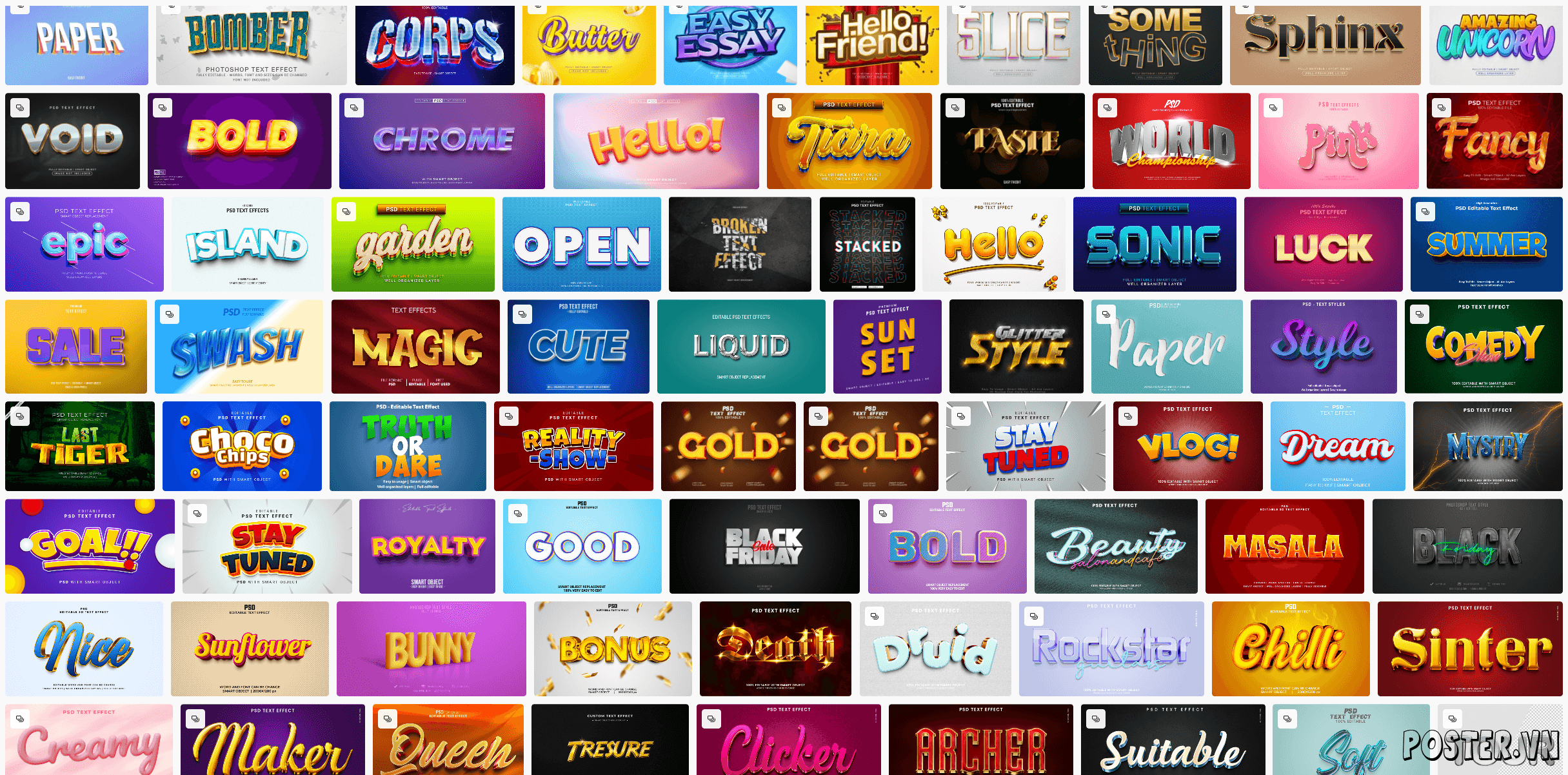 6000+ Text Effect file PSD (Part 8)