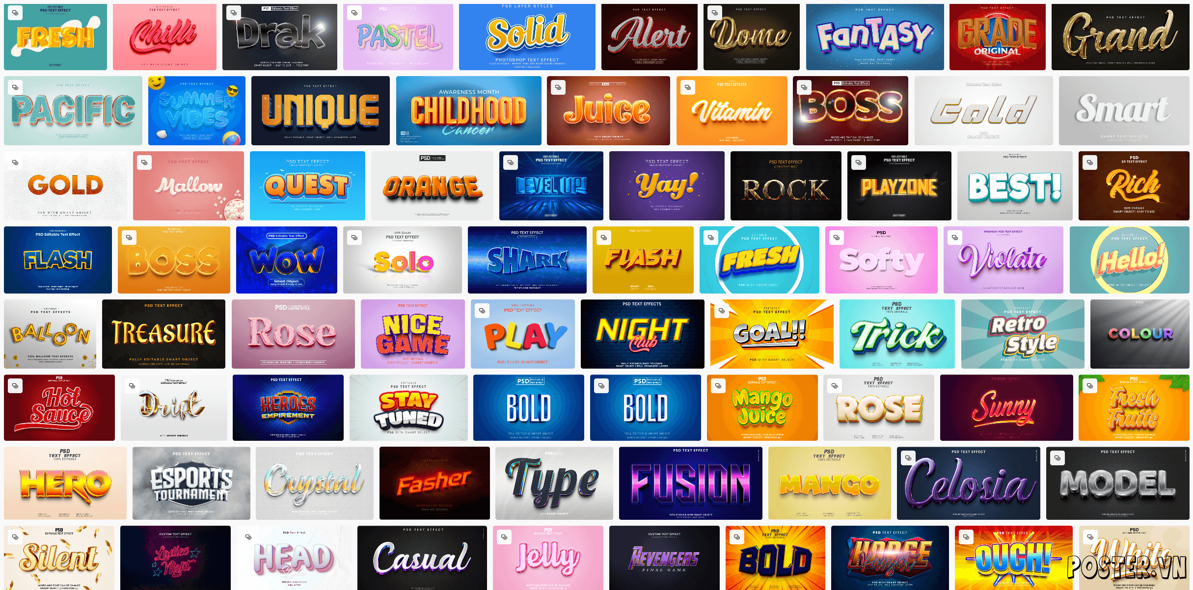 6000+ Text Effect file PSD (Part 9)