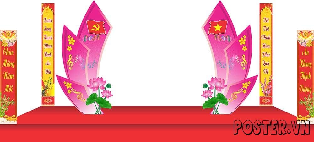 Mau thiet ke canh ga chuc mung nam moi 2024