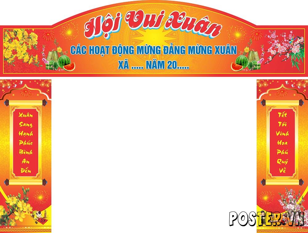 Trang trí cổng hội vui xuân