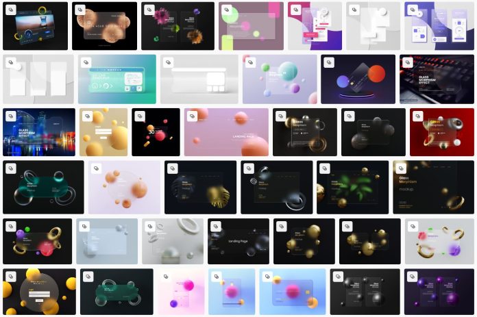 glass-morphism-mockups