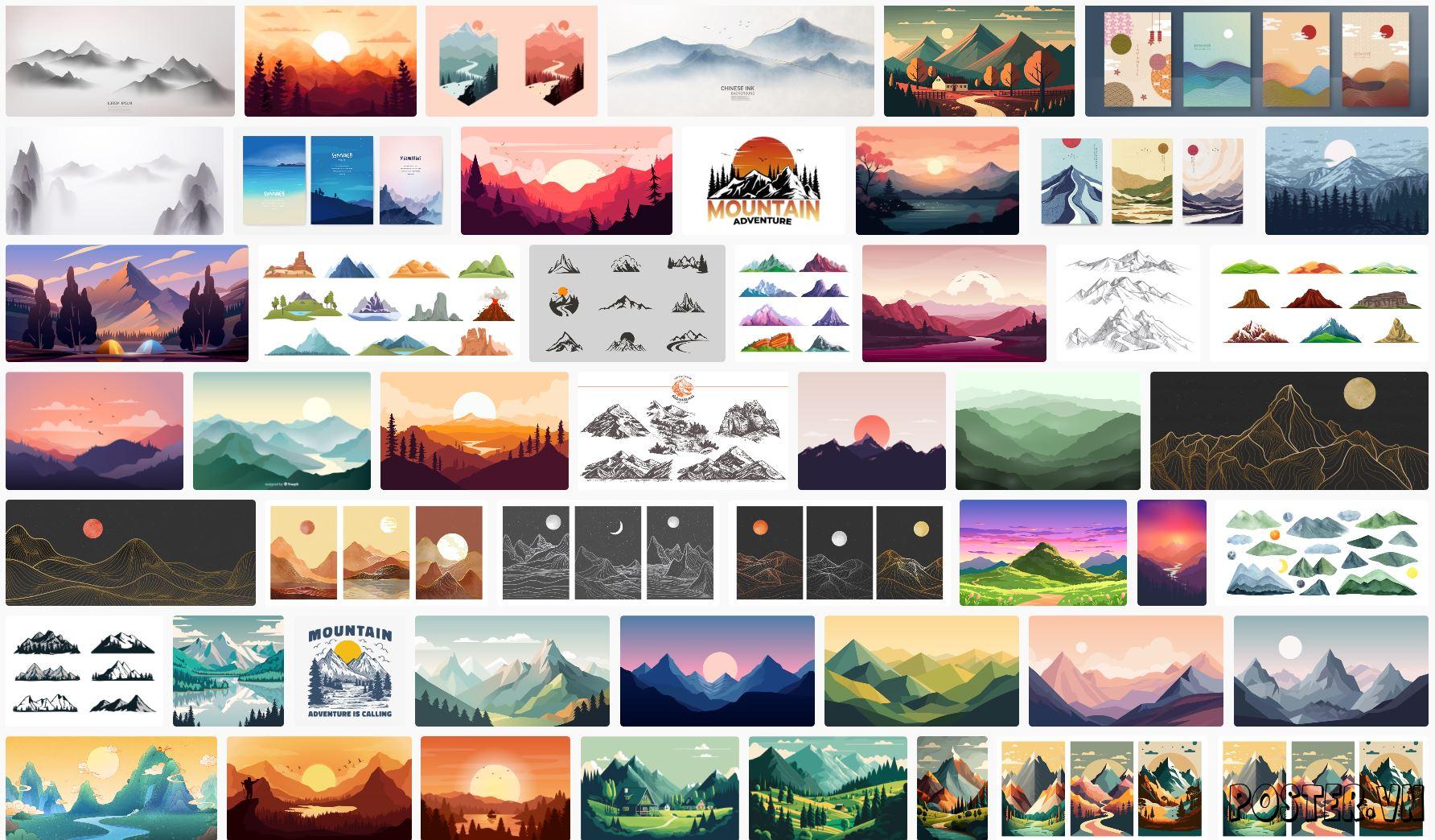 Mountain Illustration Vectors