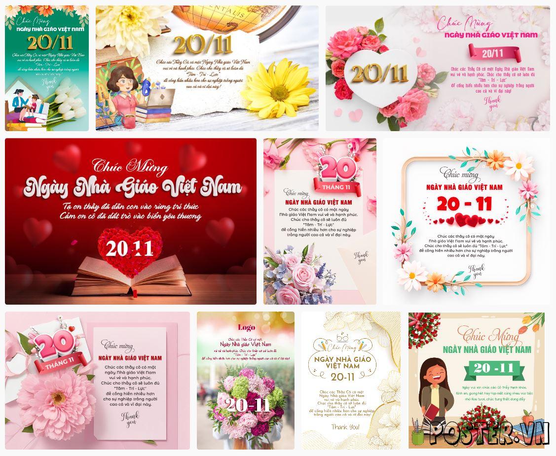 10+ Banner Poster chúc mừng ngày Nhà Giáo Việt Nam 20-11