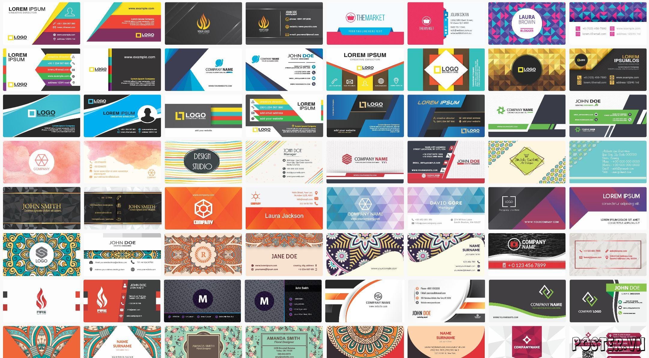 200+ Mẫu Card visit cho doanh nghiệp