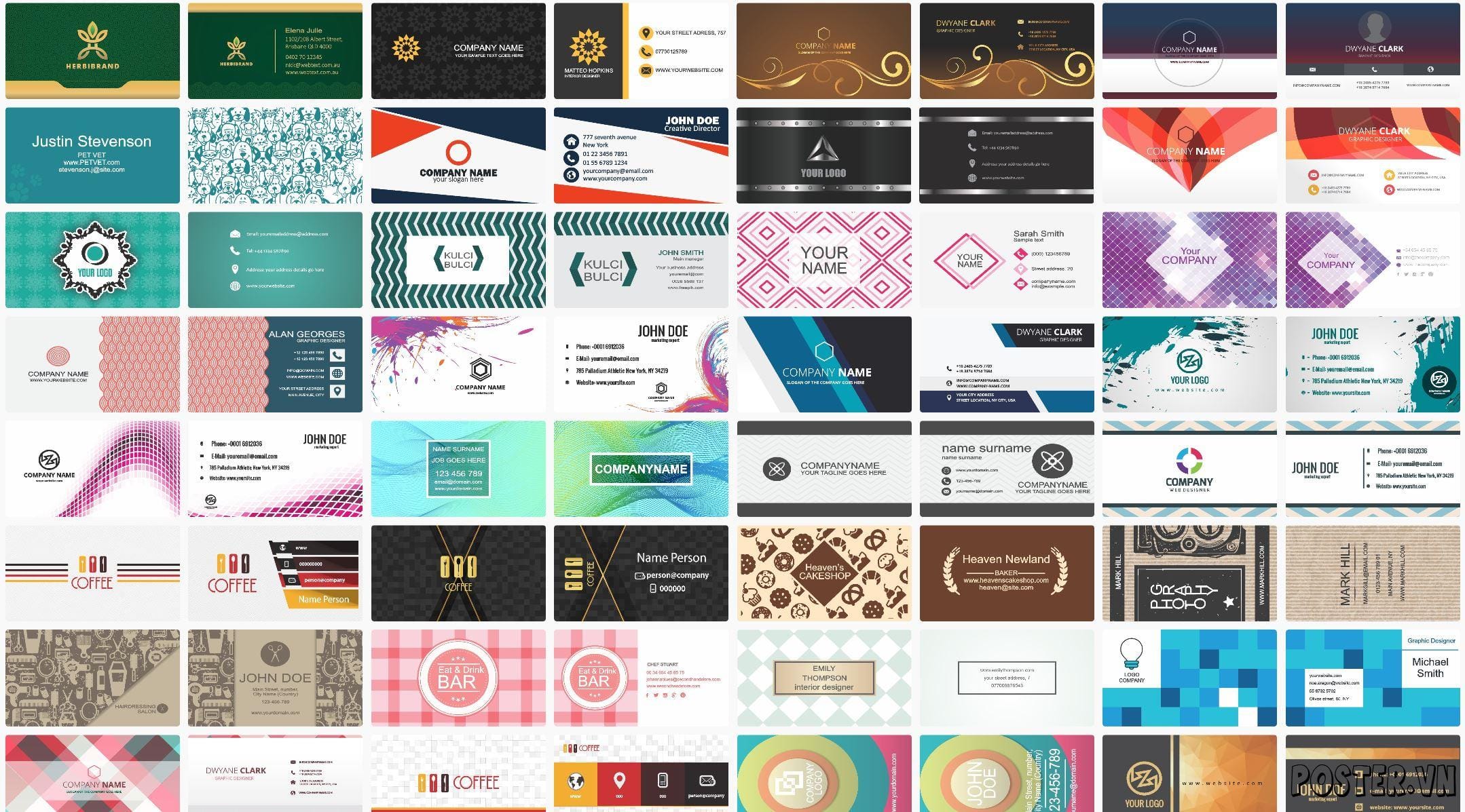 270+ Mẫu Card visit