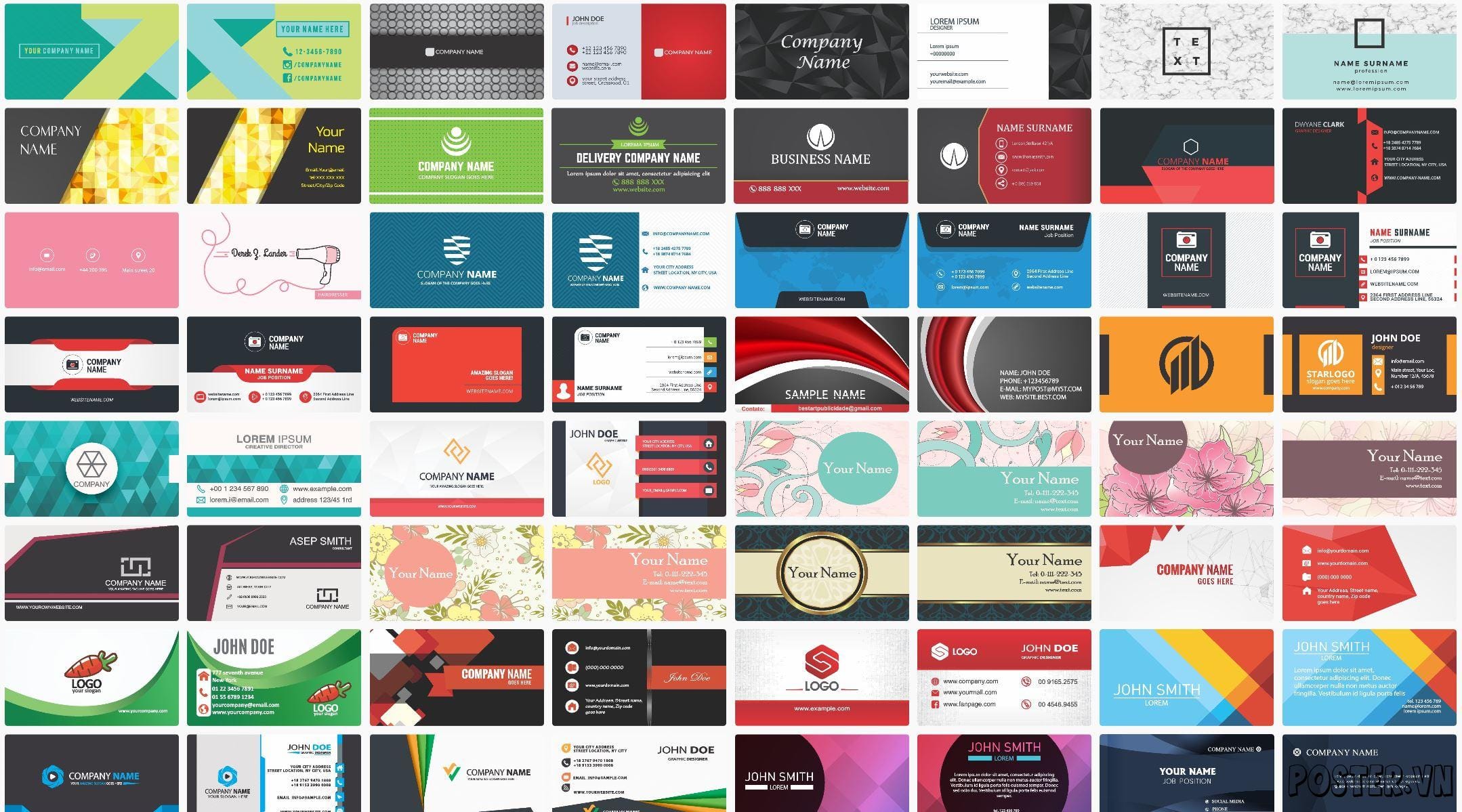 280+ Mẫu Card visit