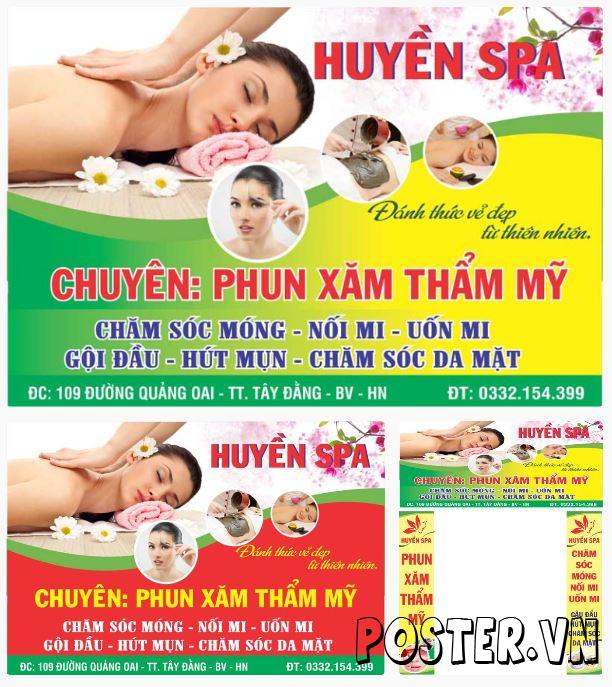 3+ Biển bảng tiệm phun xăm thẩm mỹ