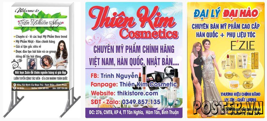 3+ Biển vẫy cửa hàng mỹ phẩm