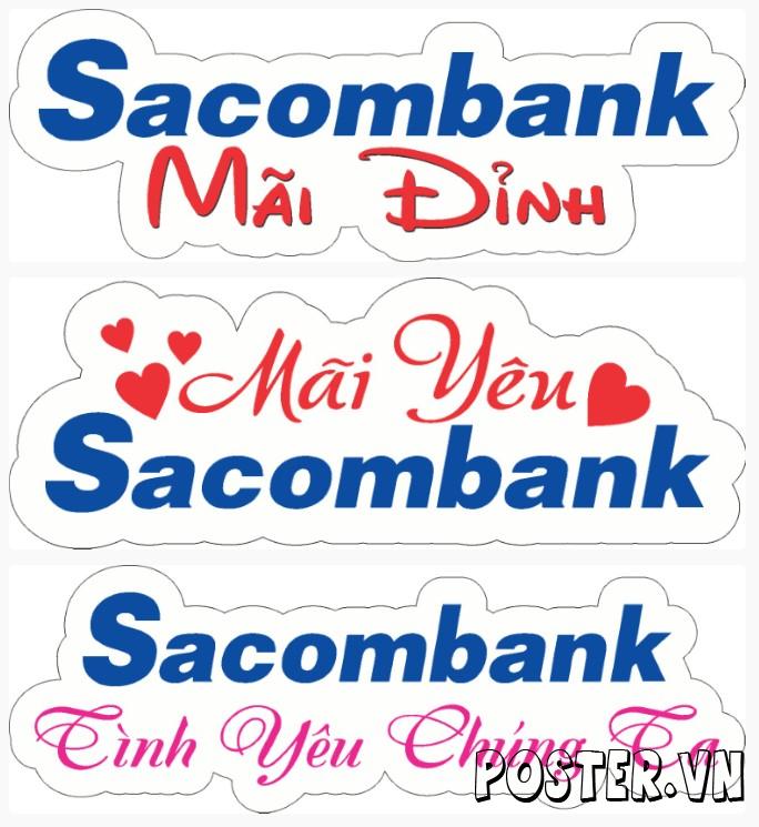 3+ Hashtag cầm tay Sacombank