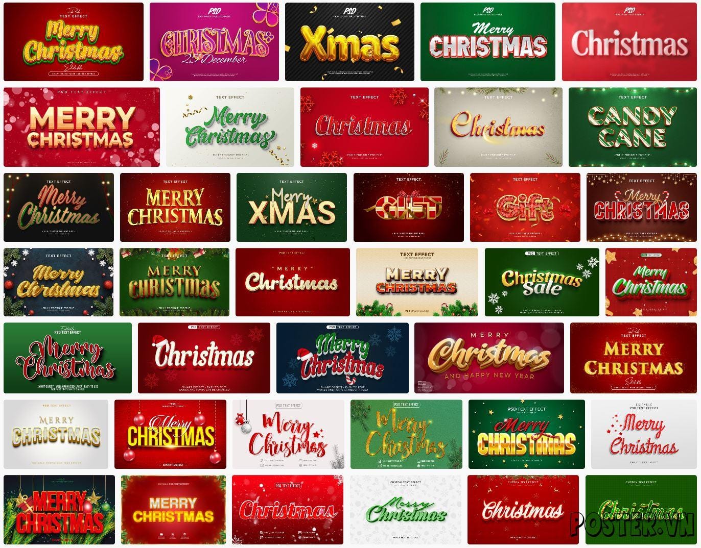 39+ Christmas text effect