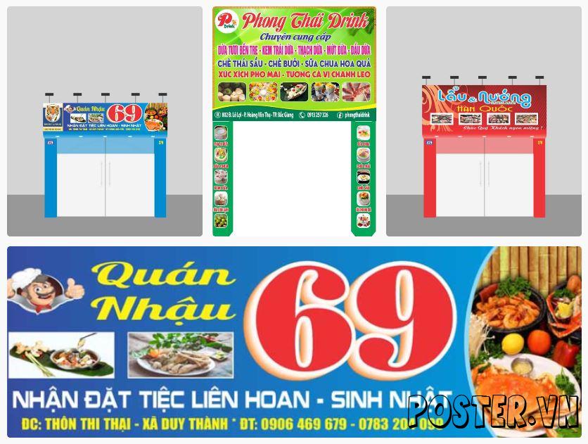 4+ Biển bảng quảng cáo nhà hàng