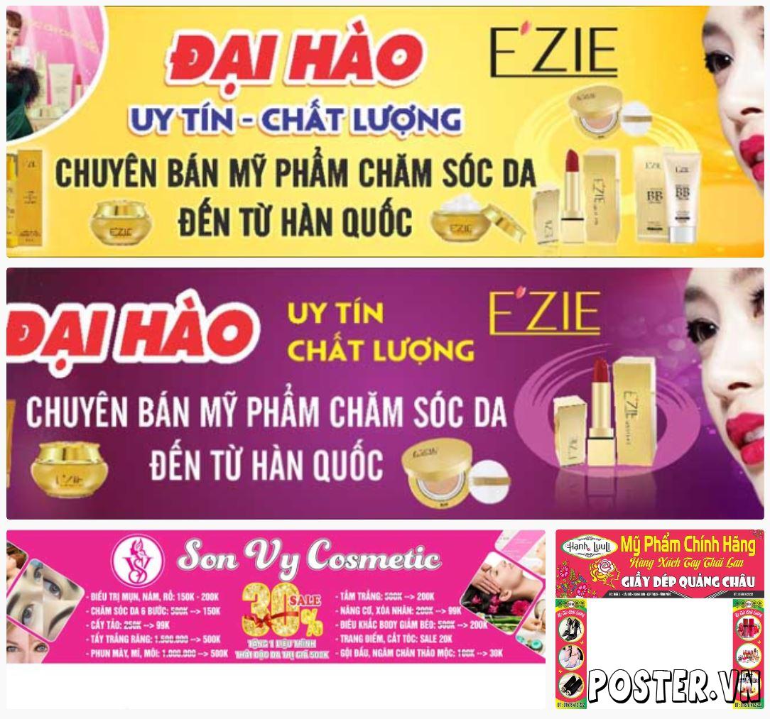 4+ Biển quảng cáo cửa hàng mỹ phẩm