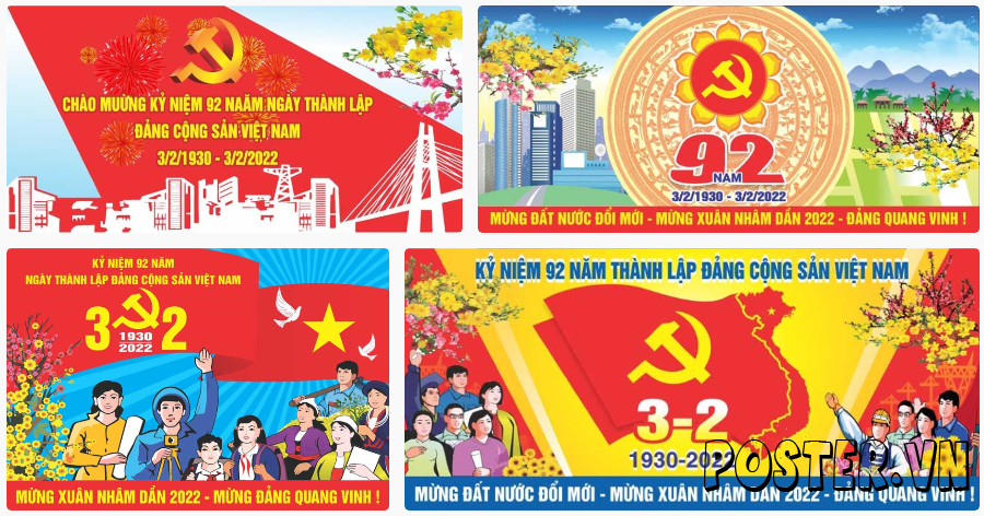 4+ Pano cổ động ngày thành lập Đảng Cộng Sản Vietnam