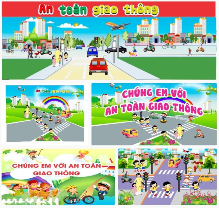 5-tranh-tuyen-truyen-an-toan-giao-thong-mam-non