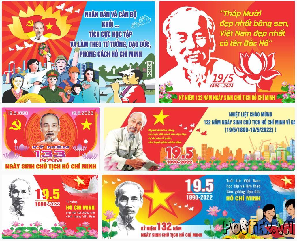 6+ Pano kỷ niệm ngày sinh Chủ Tịch Hồ Chí Minh