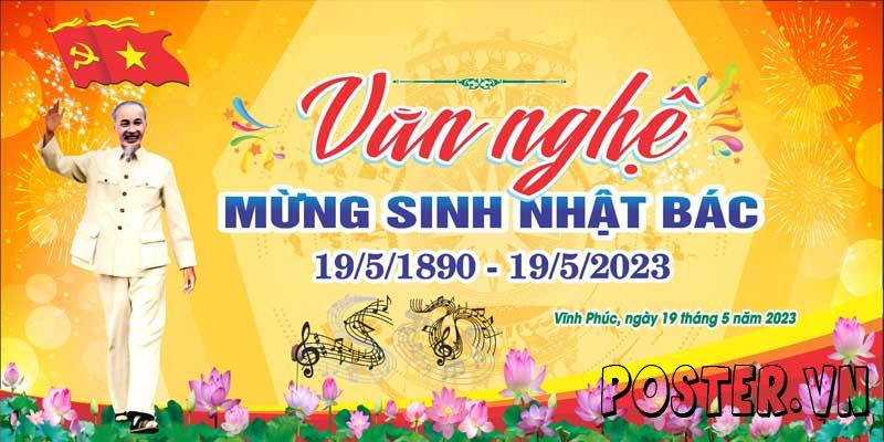 Phông nền kỷ niệm ngày sinh Chủ Tịch Hồ Chí Minh