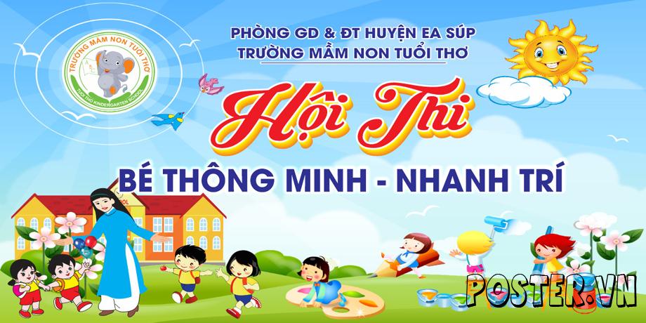 Phông nền hội thi mầm non