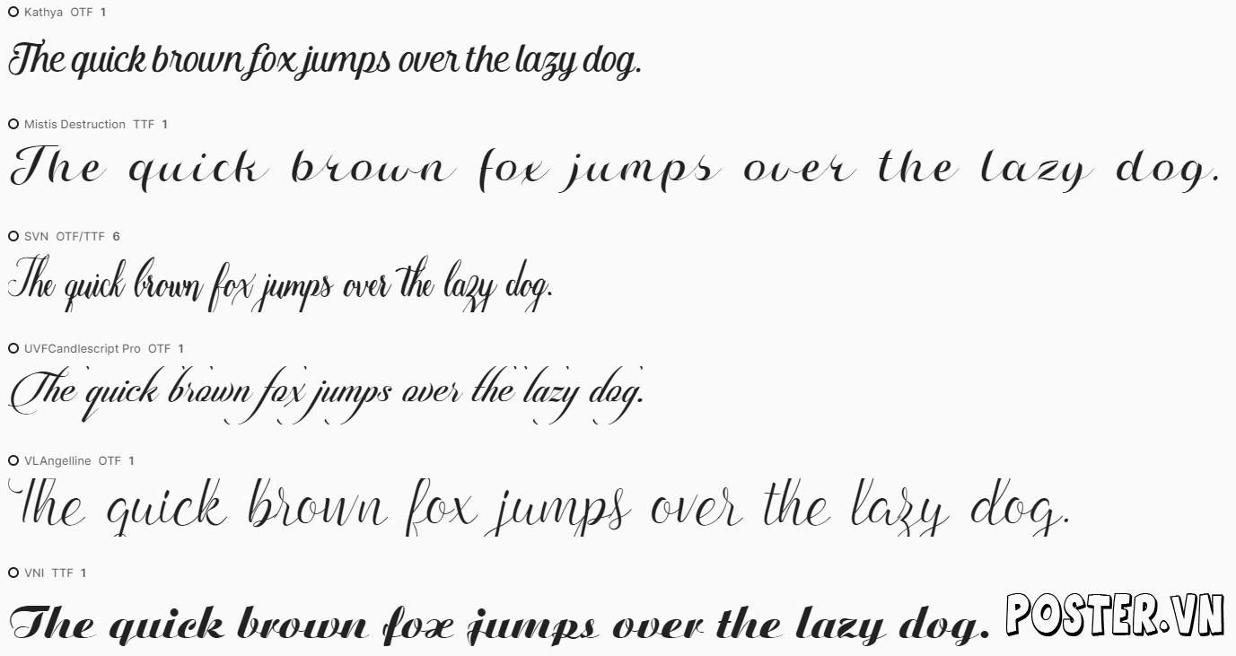 10+ Font viết giấy khen Việt Hóa