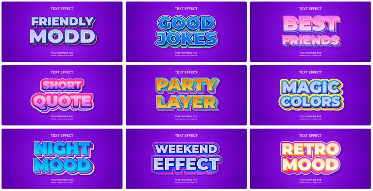10-gradient-multi-layered-text-effect