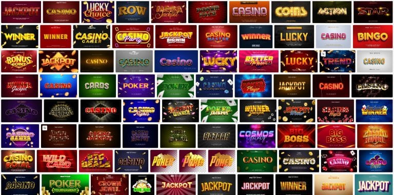 100-casino-text-effect