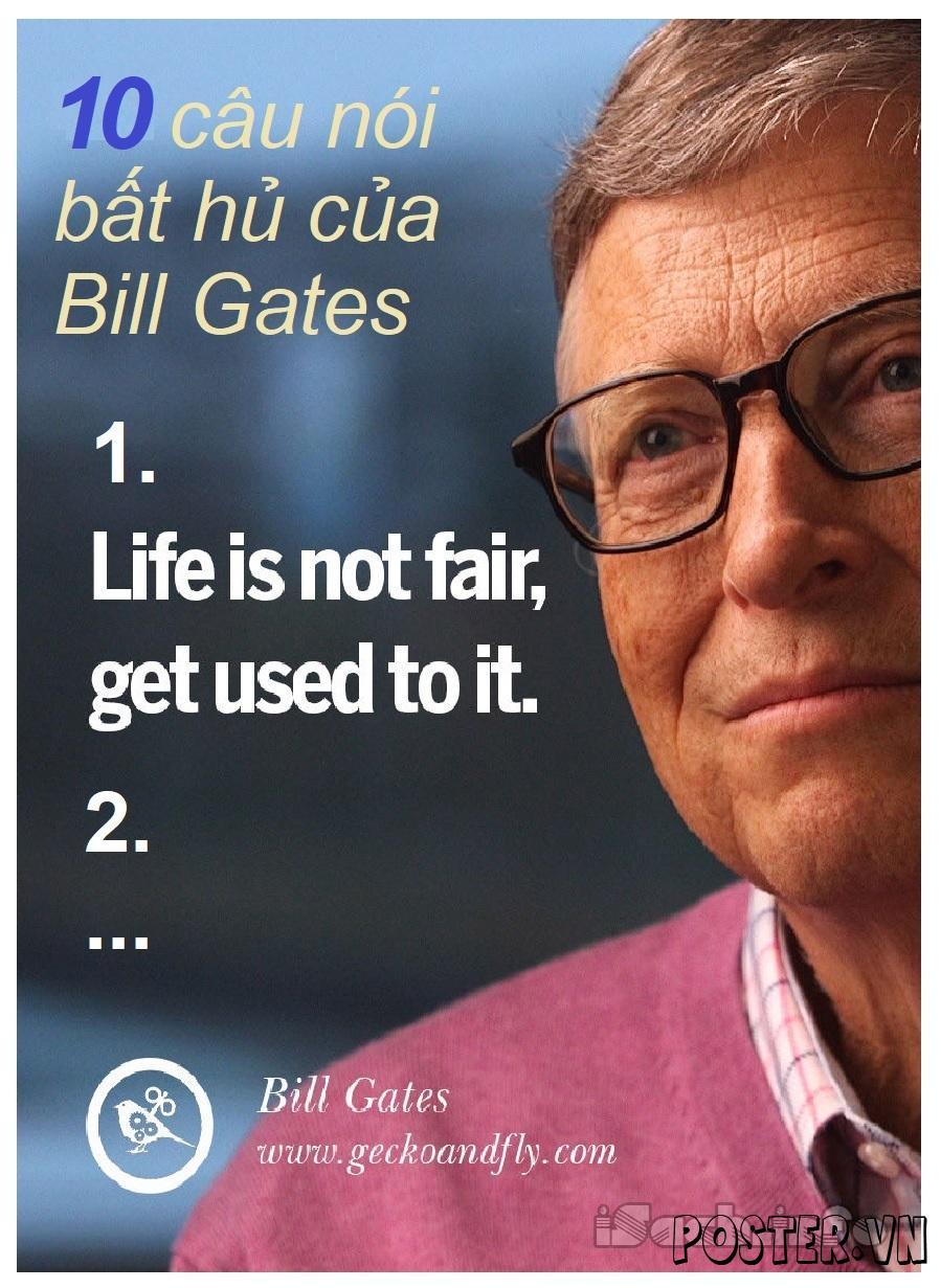 10 câu nói bất hủ của bill gates