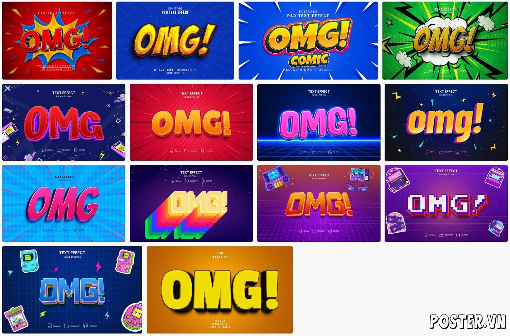 14+ OMG Text effect