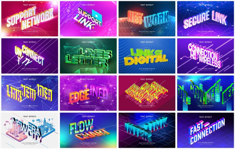 18-connection-text-effect