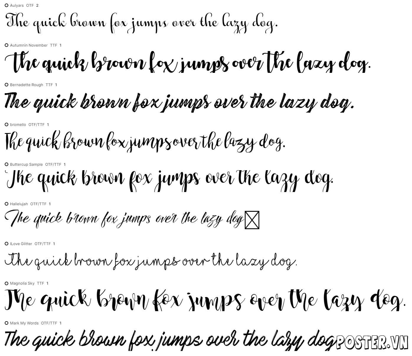 18+ Font chữ Bullet Journal