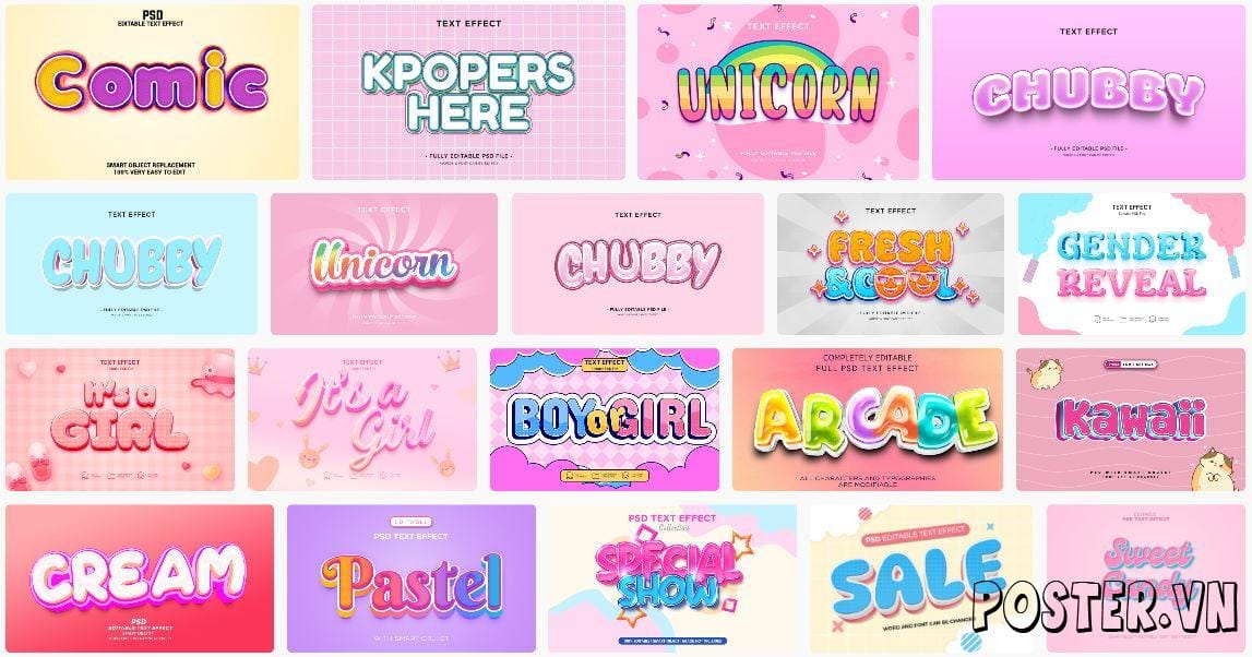 19+ Cute Text Effect