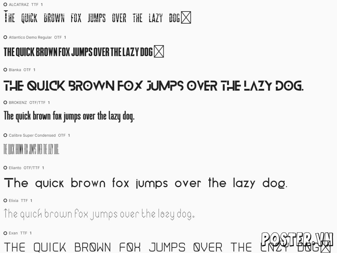 19+ Font chữ vuông Việt Hóa