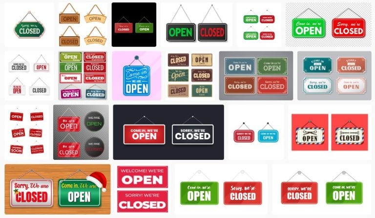 Download 23+ Biển hiệu Open and Closed | Poster.vn