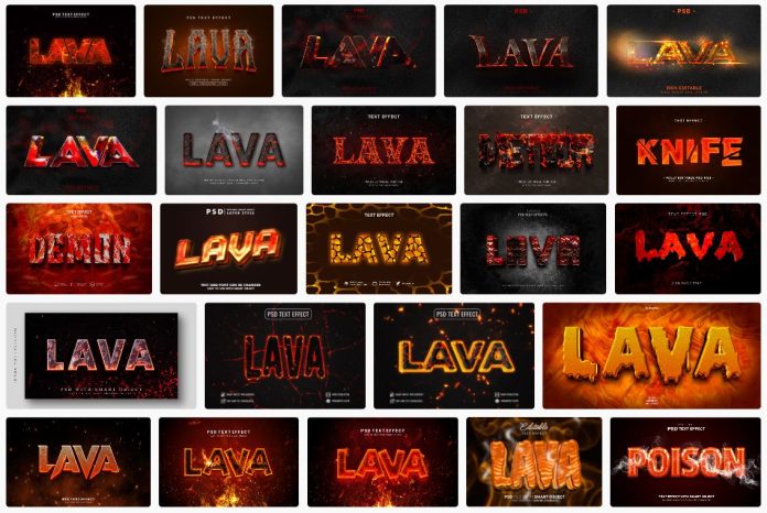 24-lava-text-effect