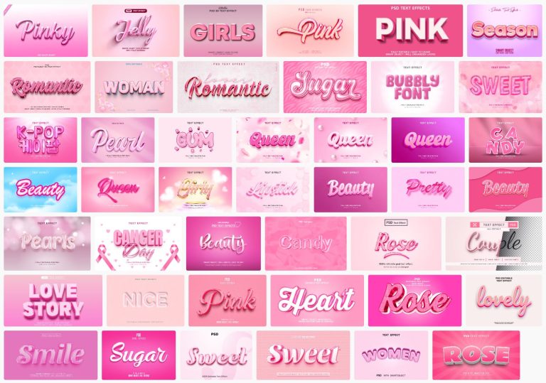 44-pink-text-effect