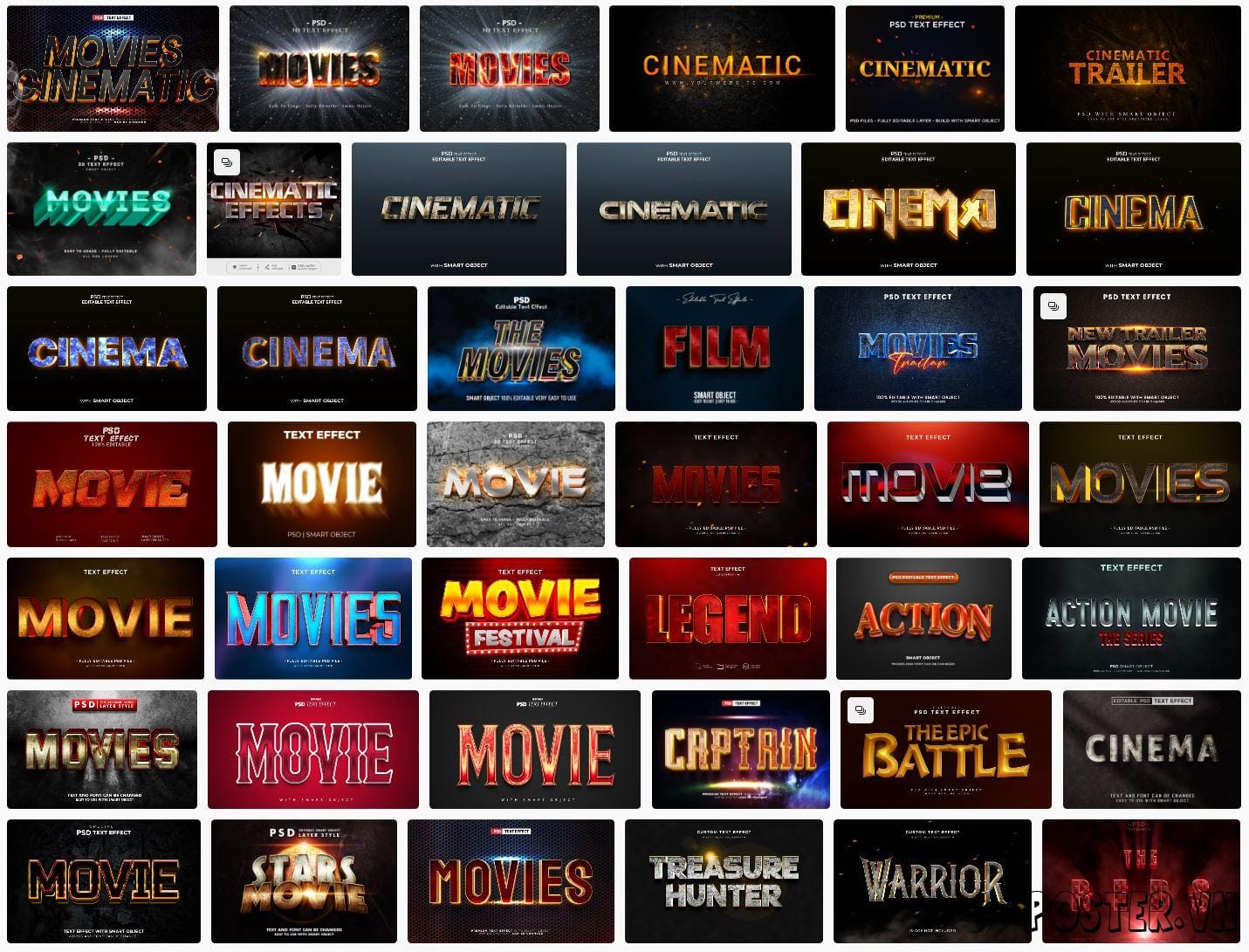 46+ Movie Text Effect
