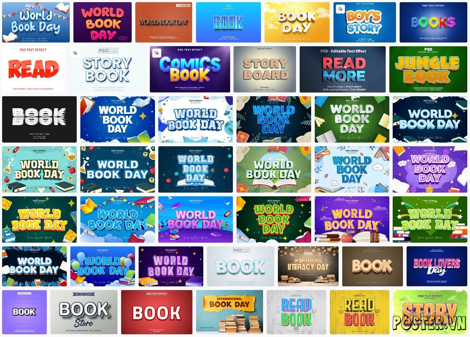 46+ World book day text effect