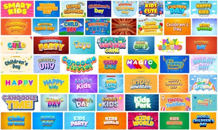 50-childrent-text-effect-file-vector 50-childrent-text-effect-file-vector