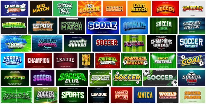 50-football-text-effect-file-vector