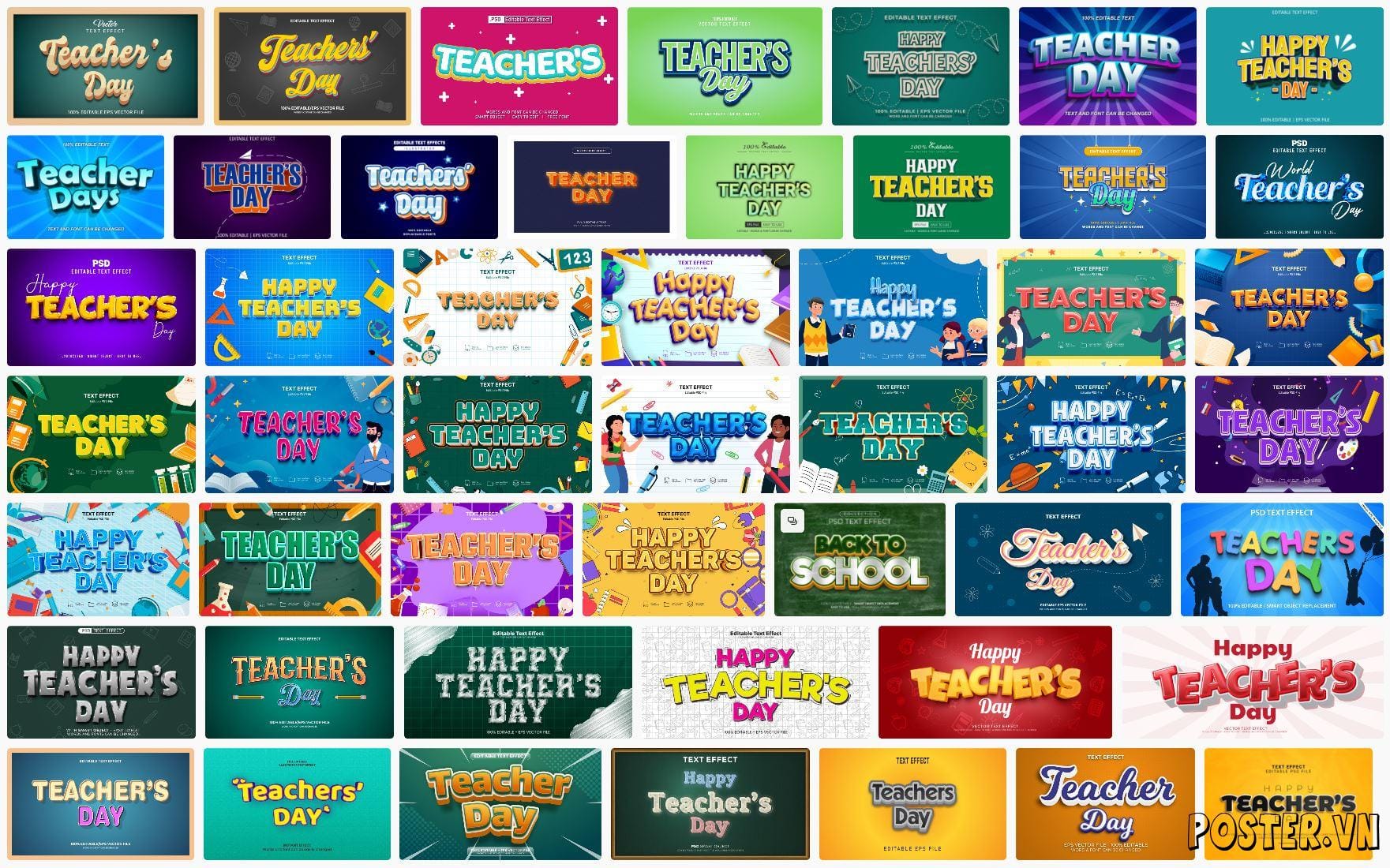 50+ Teachers Day Text Effect